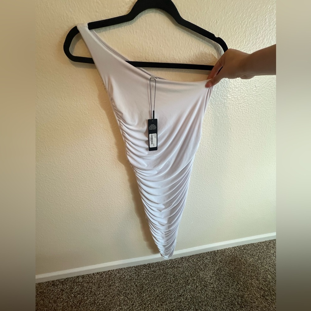 White fashion nova dress